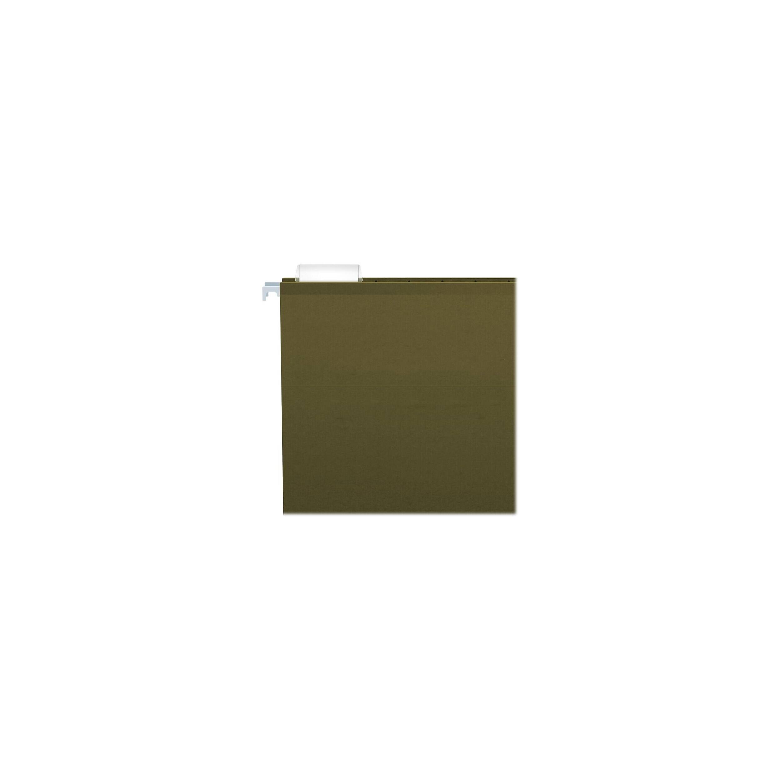 Alt View 3. Pendaflex - Pendaflex Reinforced Hanging File Folders, Extra Capacity, 1" Expansion, Standard Green, 25/Box (PFX 04153x1) - Green.