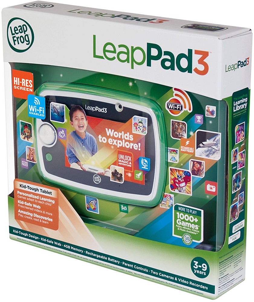 LeapFrog LeapPad3 Kids' Learning Tablet Green 