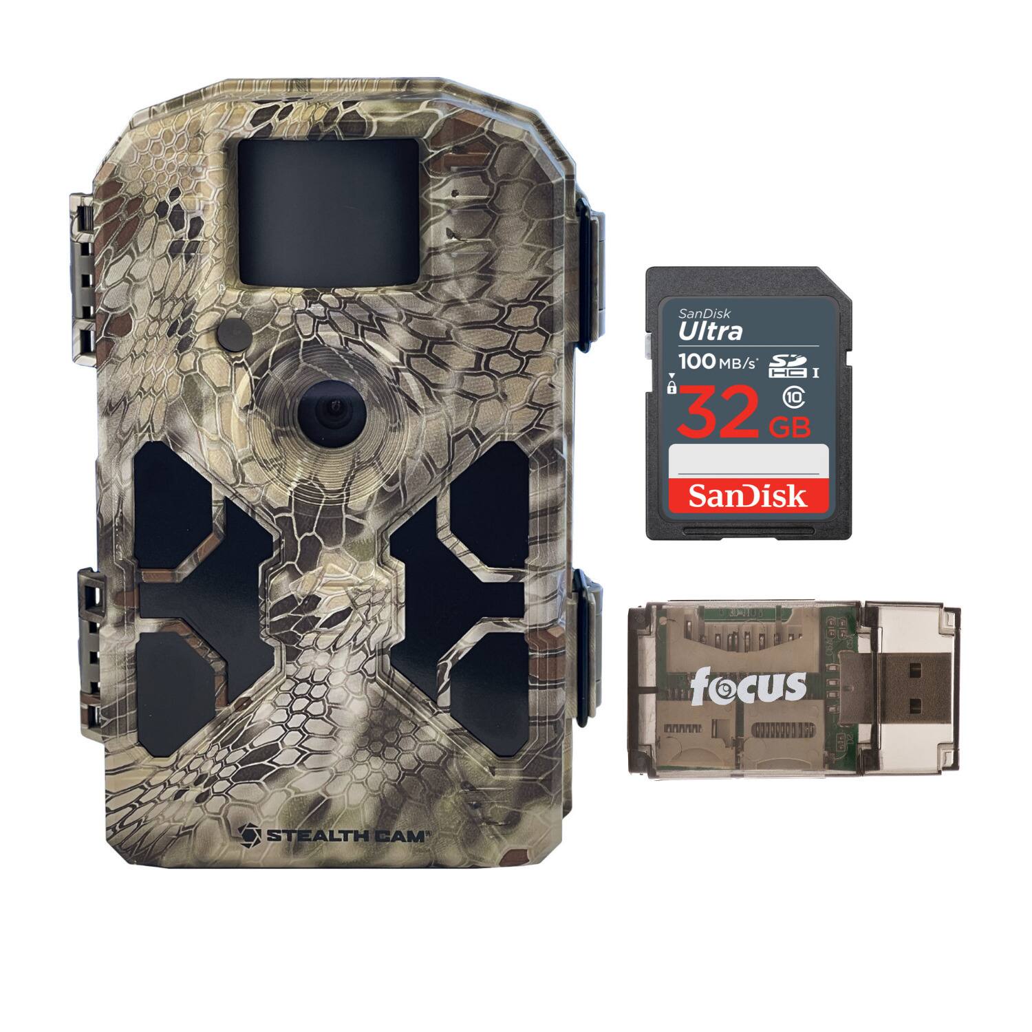 Stealth Cam - 2022 G42NG 32MP No-Glow Trail Camera with Memory Card & Card Reader