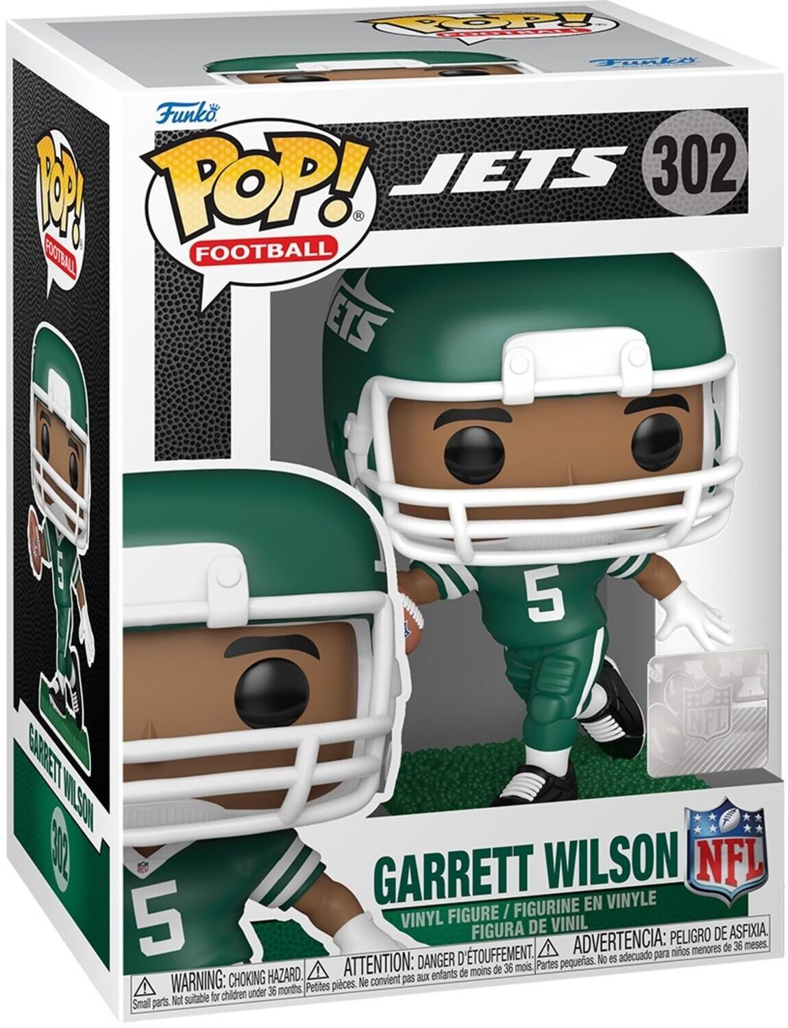TOPY ddddas Tali Funko. 1 POP! JETS 302 R FOOTBALL FOOTBALL ETS 5 NFL GARETT WLSON B01L GARRETT WILSON NFL FIGURINE EN VINYLE 5 VINYL FIGURE / FIGURA DE VINIL DE ASFIXIA, ADVERTENCIA: PELIGRO DE ASFIXIA. ATTENTION: DANGER D 'ETOUFFEMENT. Partes pequeas. No es adecuado para niños menores de 36 meses. CHOKING HAZARD. WARNING: Small parts. Not suitable for children under 36 months. Petites pieces. Ne convient pas aux enfants.