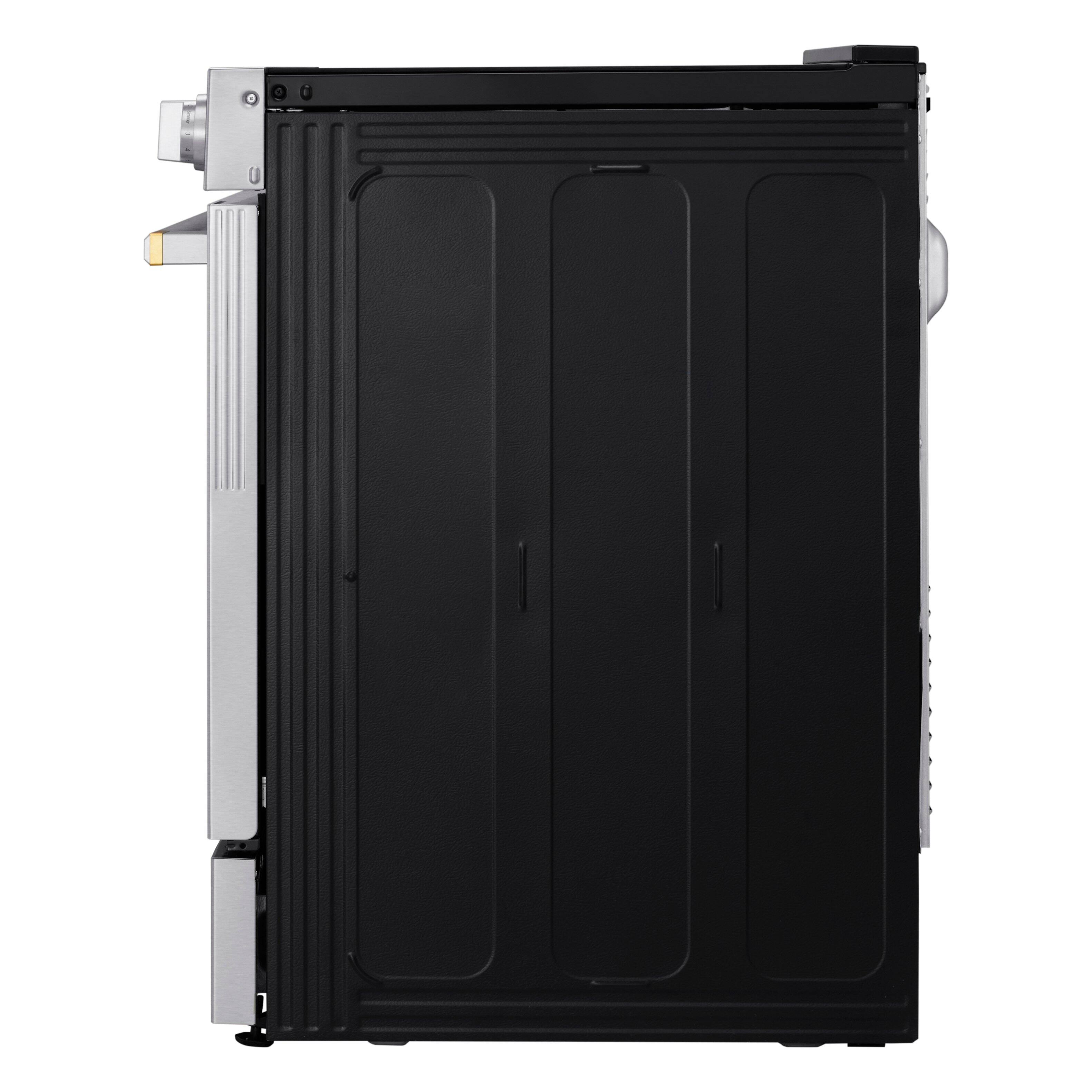 Alt View 27. LG - SIGNATURE 30” Slide-In Electric Induction True Convection Smart Range with Air Fry and AI Gourmet Camera - PrintProof Stainless Steel.