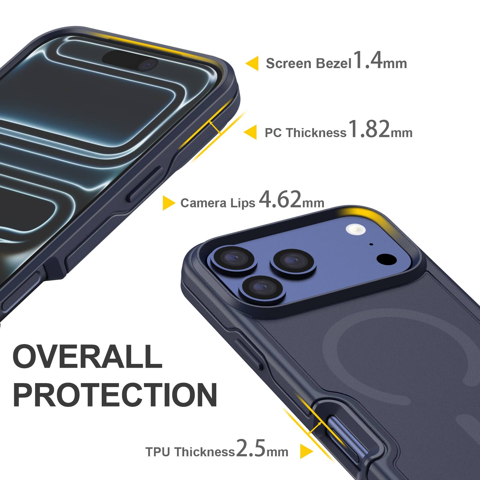 Dteck for Apple iPhone 17 Pro Max Magnetic Shockproof Case,Drop ...