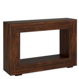 Hivvago - Modern Farmhouse 47-inch Long Entryway Console Table Wood Finish - Rustic Brown