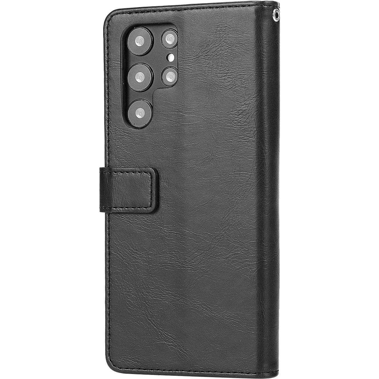 Left. SaharaCase - Folio Wallet Case for Samsung Galaxy S23 Ultra - Black.