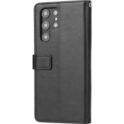 Left. SaharaCase - Folio Wallet Case for Samsung Galaxy S23 Ultra - Black.