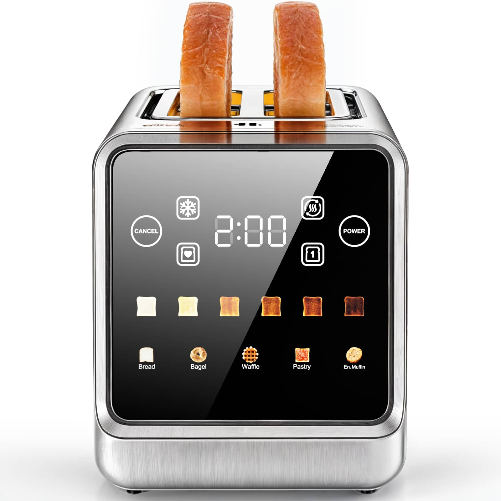 CANCEL 2:00 POWER  
Bread Bagel Waffle Pastry En.Muffin