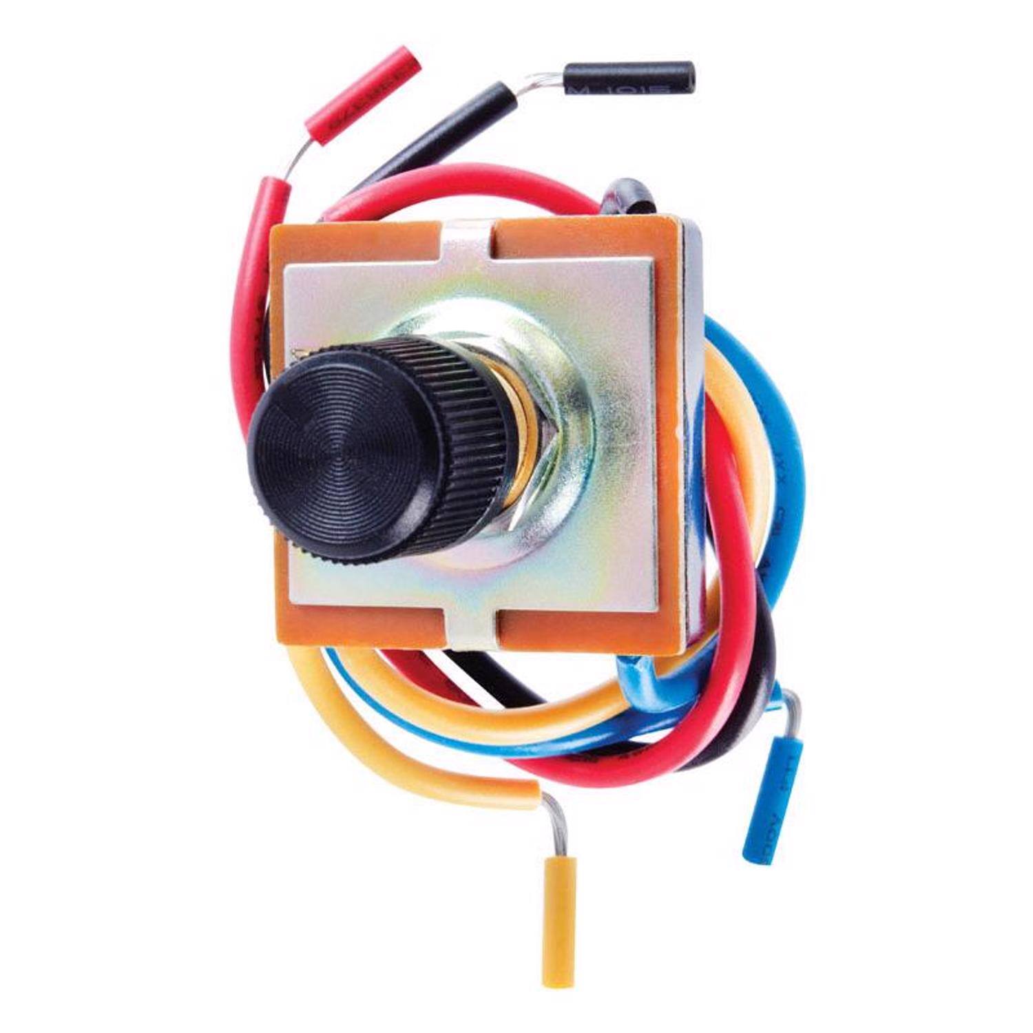 Front. Jandorf - Jandorf 13 amps Single Pole Rotary Appliance Switch Black/Silver 1 pk - Black/Silver.