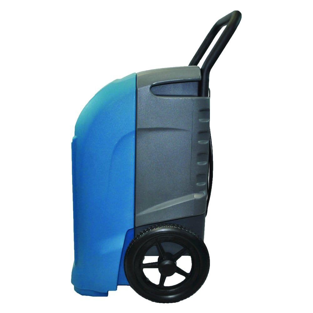 XPOWER - 125-Pint Commercial Dehumidifier with Automatic Purge Pump and Drainage Hose - Blue
