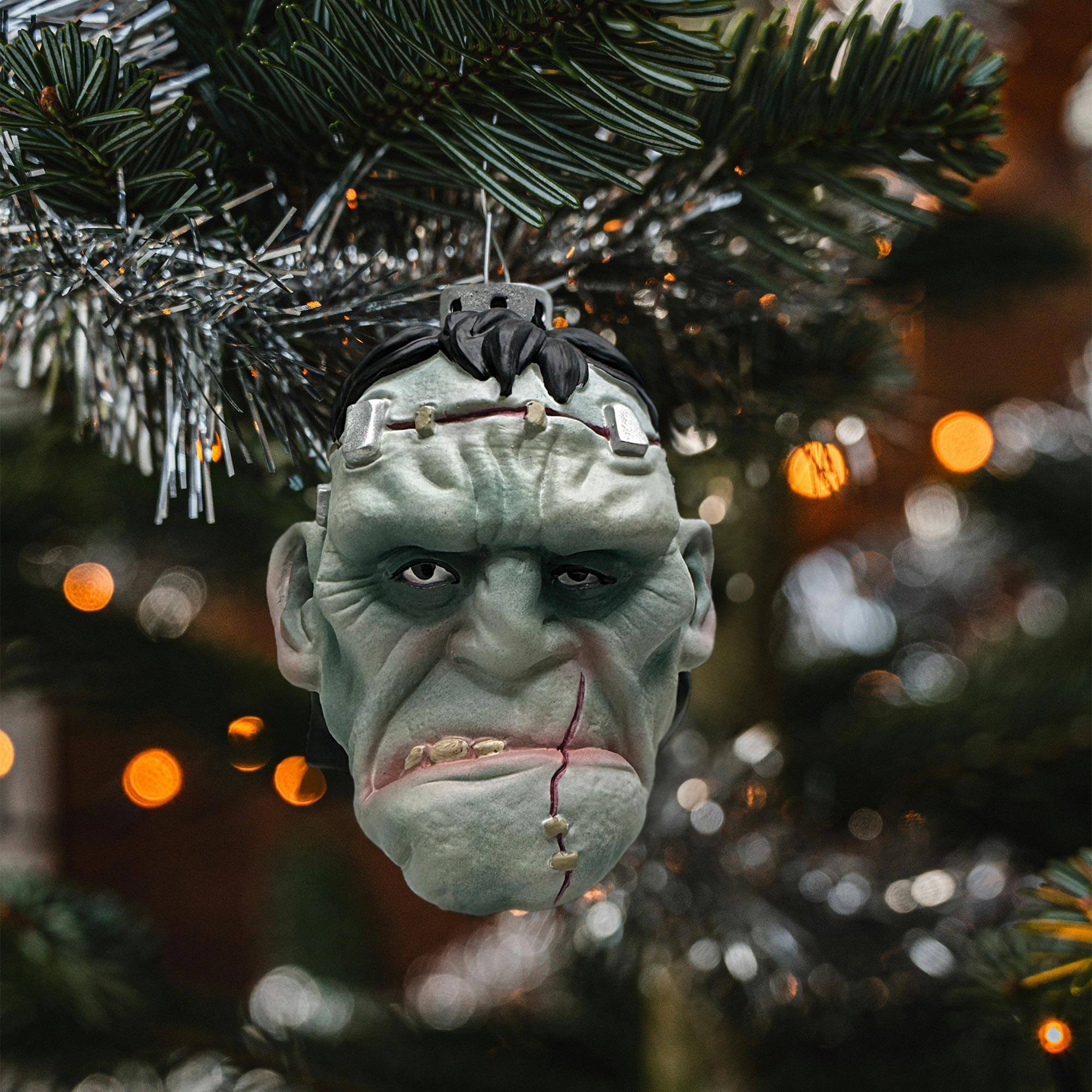 Alt View 1. Gorenaments - Len Simon's Gorenaments 3.5 Inch Horror Ornament Series 2 | Frank - Grey.