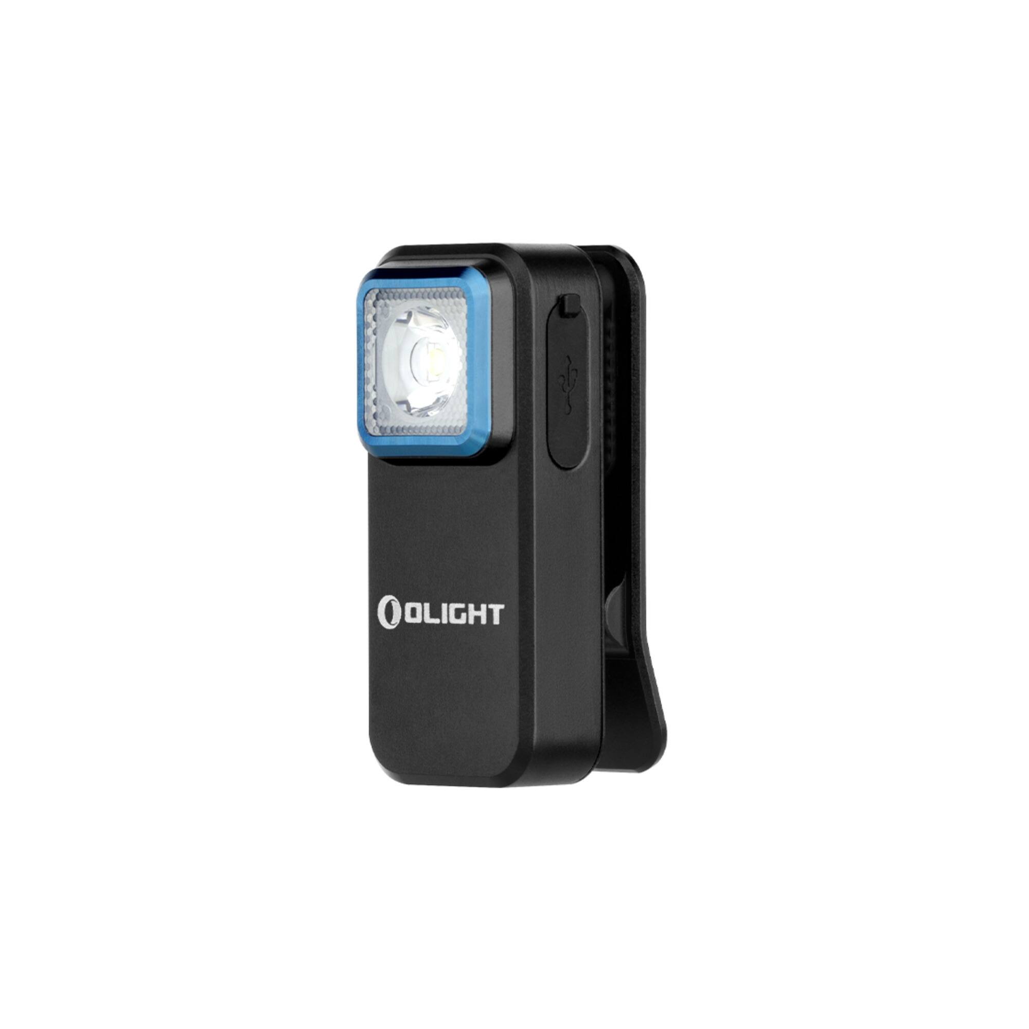 Angle. OLIGHT - OLIGHT Oclip Rechargeable Clip-On with White and Red Light (Black).