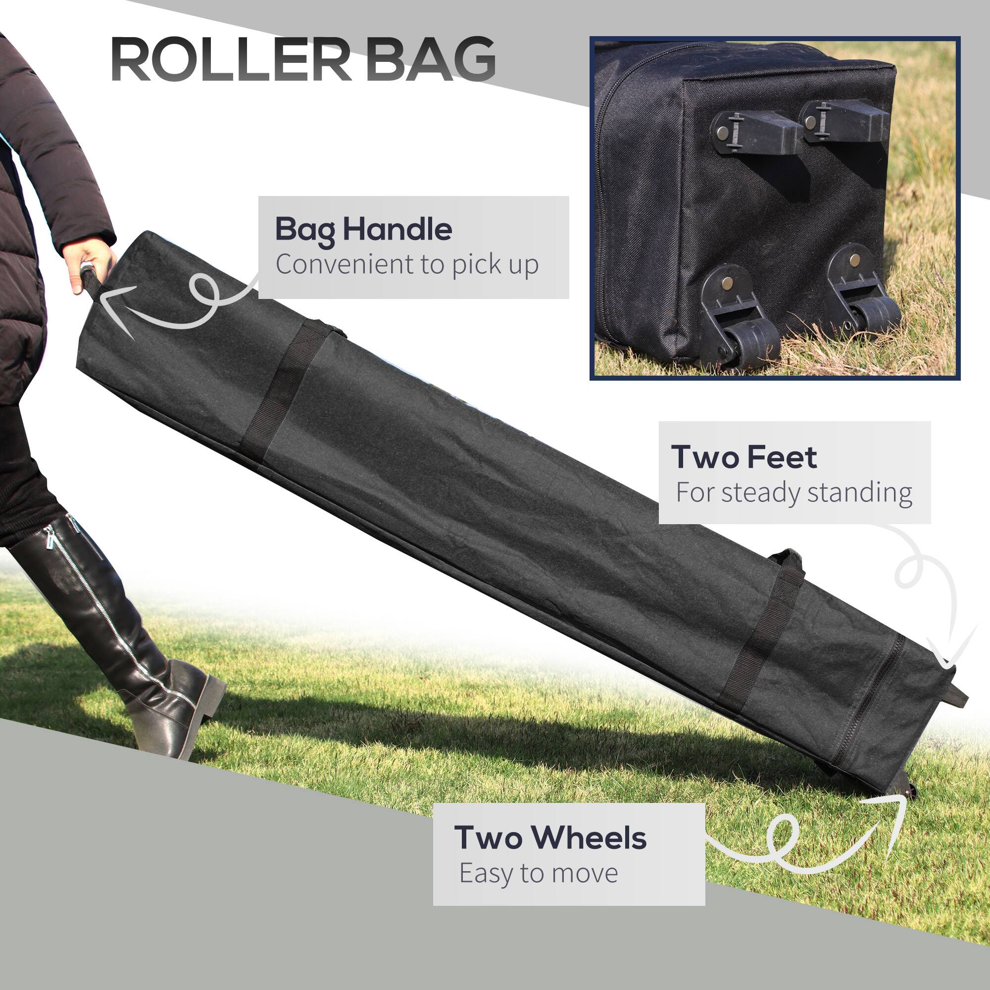 ROLLER BAG
Bag Handle
Convenient to pick up
Two Feet
For steady standing
Two Wheels
Easy to move