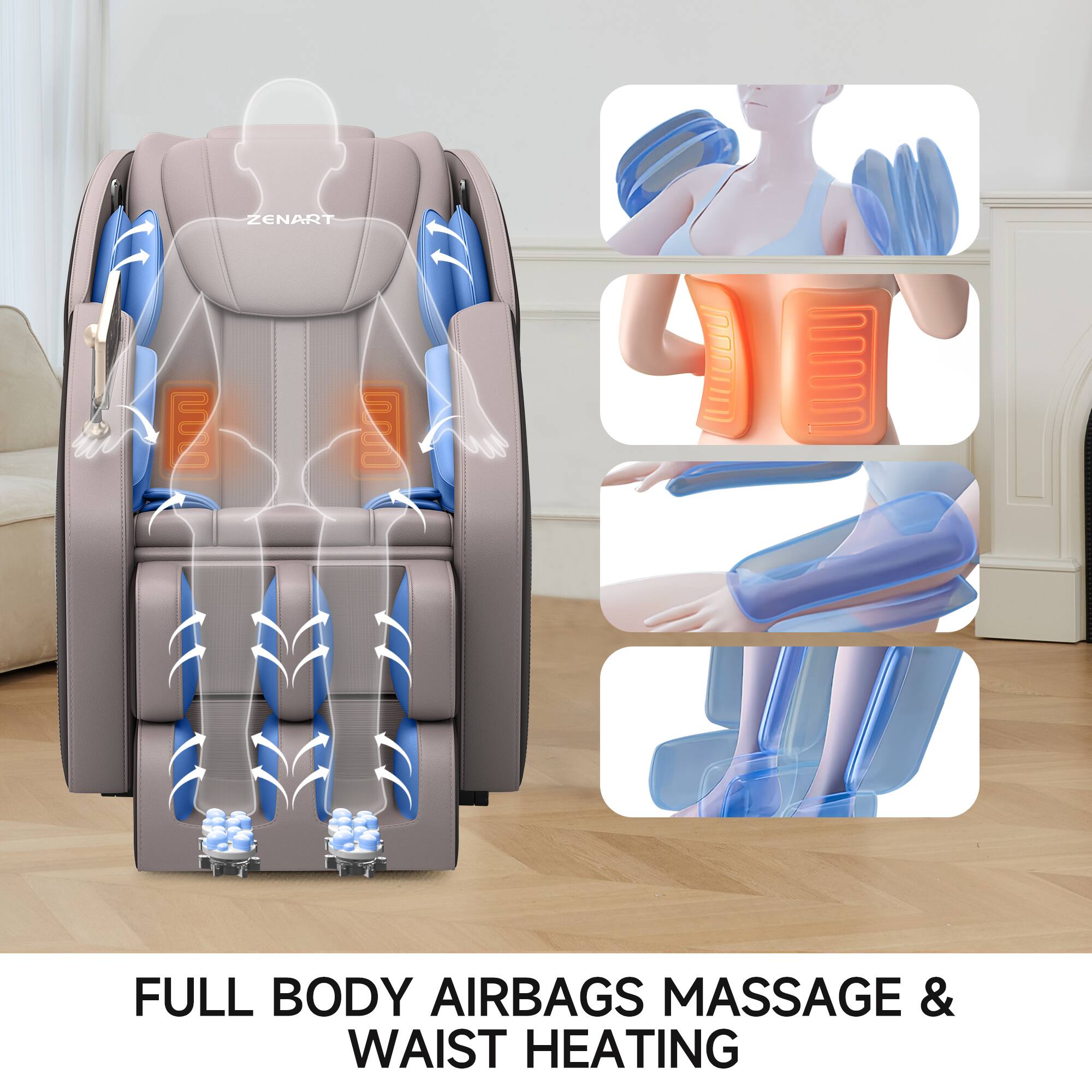 ZENART

FULL BODY AIRBAGS MASSAGE & WAIST HEATING