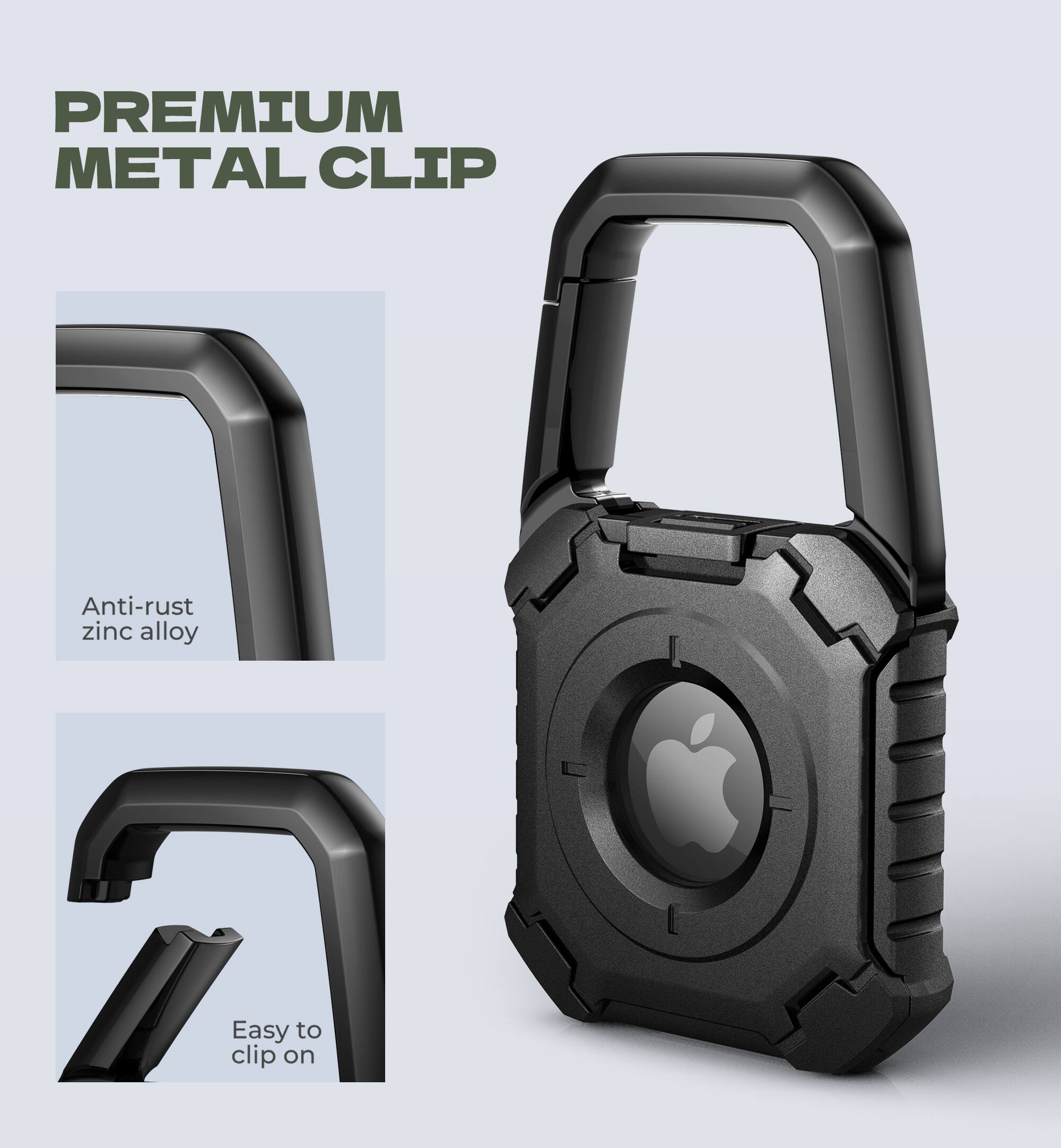 PREMIUM METAL CLIP

Anti-rust zinc alloy

Easy to clip on