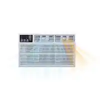 Whirlpool - 1,000 Sq. Ft. 18,000 BTU 230V Window Mounted Air Conditioner with Supplemental Heat - White - Front_Zoom