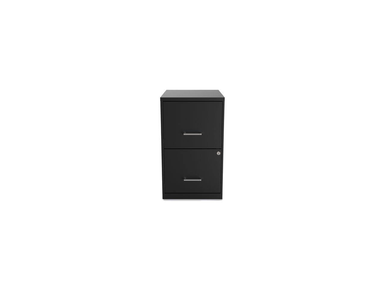Alt View 10. Alera - Alera Soho Vert 2-Drawer File Cabinet, Blk, 14" x 18" x 24.1", EA (ALESVF1824BL).