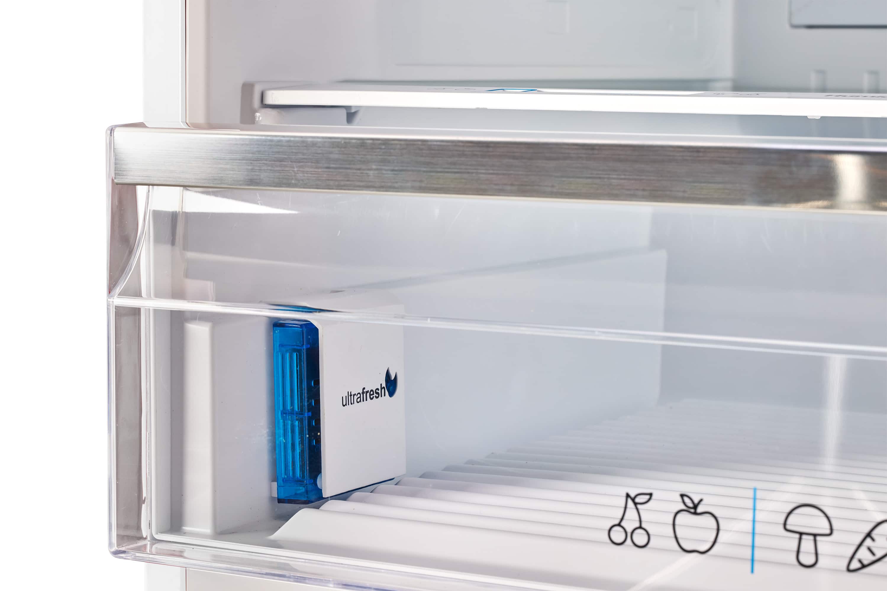 Alt View 4. Unique Appliances - Classic Retro 16.7 cu.ft Bottom Freezer Refrigerator - Marshmallow White.