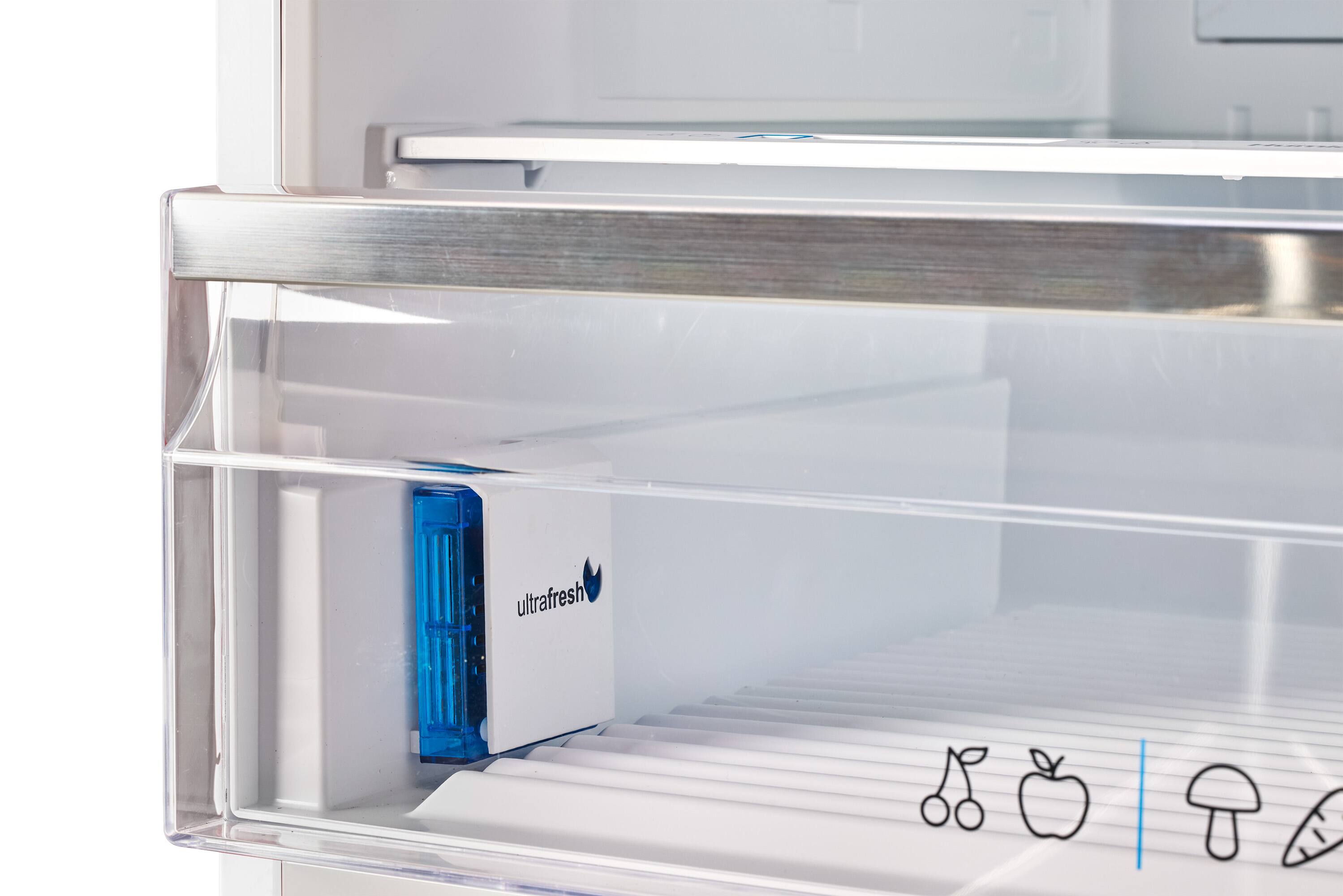 Alt View 4. Unique Appliances - Classic Retro 16.7 cu.ft Bottom Freezer Refrigerator - Marshmallow White.