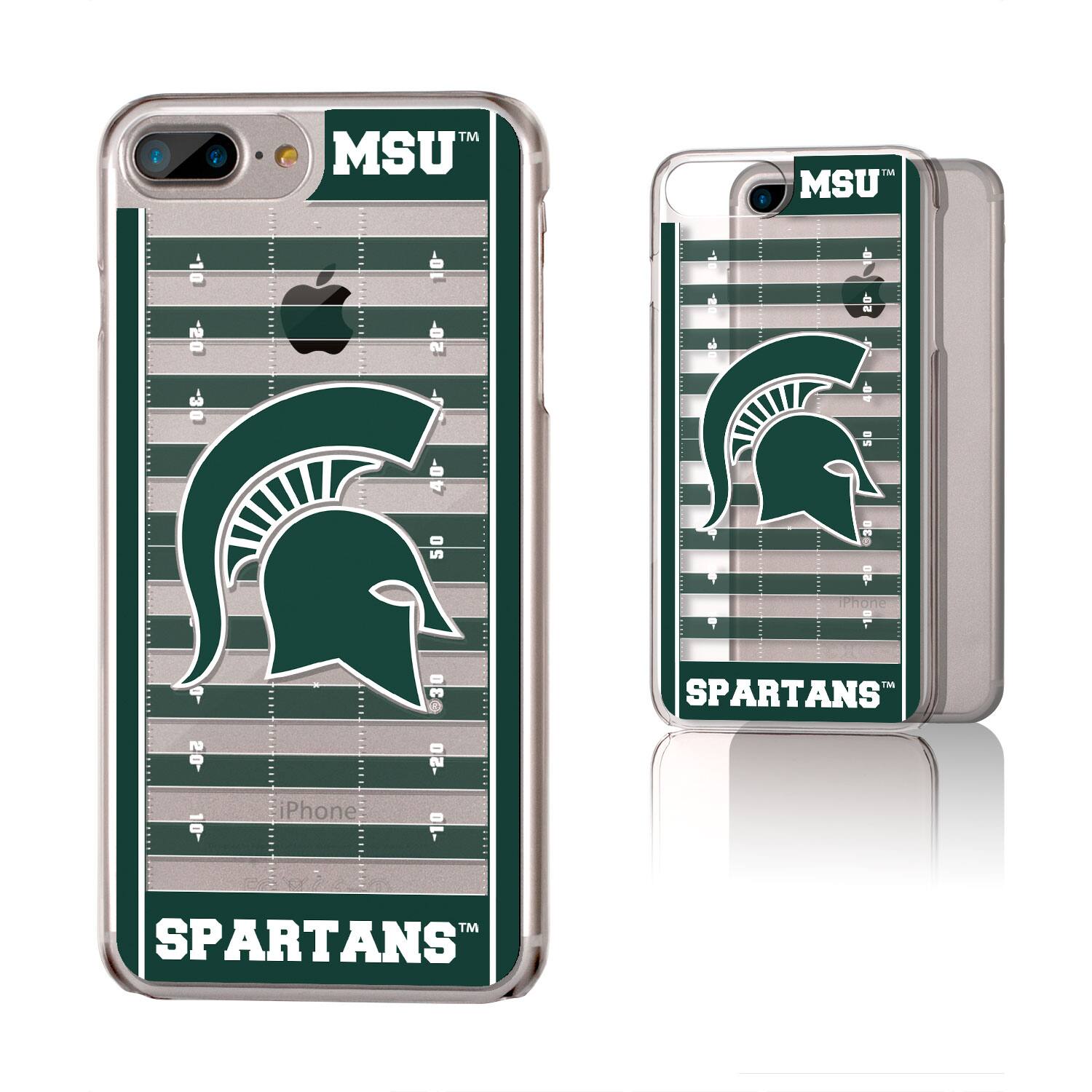 Keyscaper - NCAA - Michigan State Spartans iPhone Clear Football Field Design Case - 14 Pro Max - Multicolor price history on PriceWatchPro