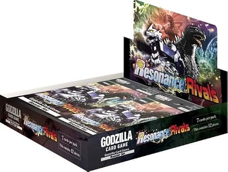 GODZILLA CARD GAME  
Resonance Rivals  
7 cards per pack  
Contains 12 packs
