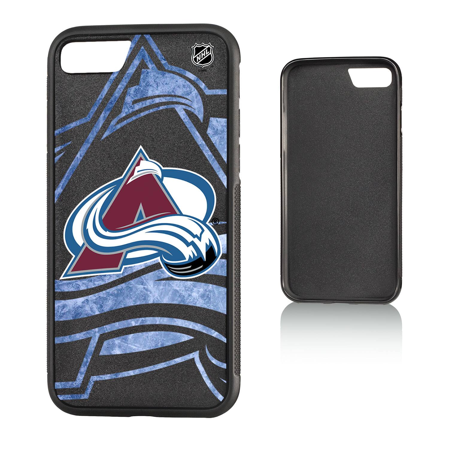 Alt View 2. Keyscaper - Colorado Avalanche iPhone Tilt Bump Ice Case - 16 - Multicolor.