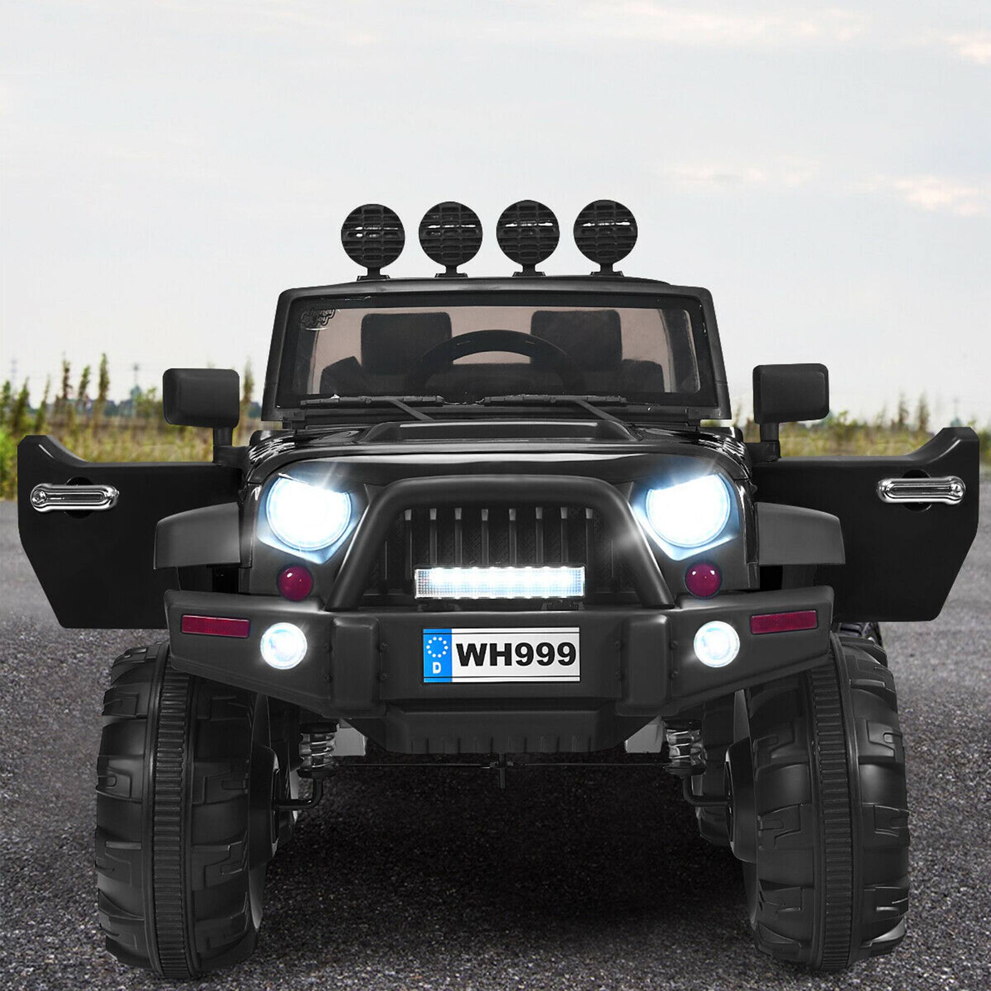 Alt View 2. Gymax - Gymax Electric Kids Ride On 12V Truck Car w/ MP3 Remote Control Black - Black.