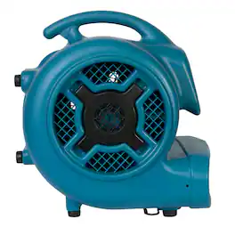 XPOWER - P-830 1 HP 3600 CFM 3 Speed Air Mover, Carpet Dryer, Floor Fan, Blower - Blue