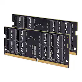 PNY - Performance 32GB (2x16GB) 3200MHz DDR4 DRAM CL22 So-DIMM Notebook/Laptop Memory Kit - Black