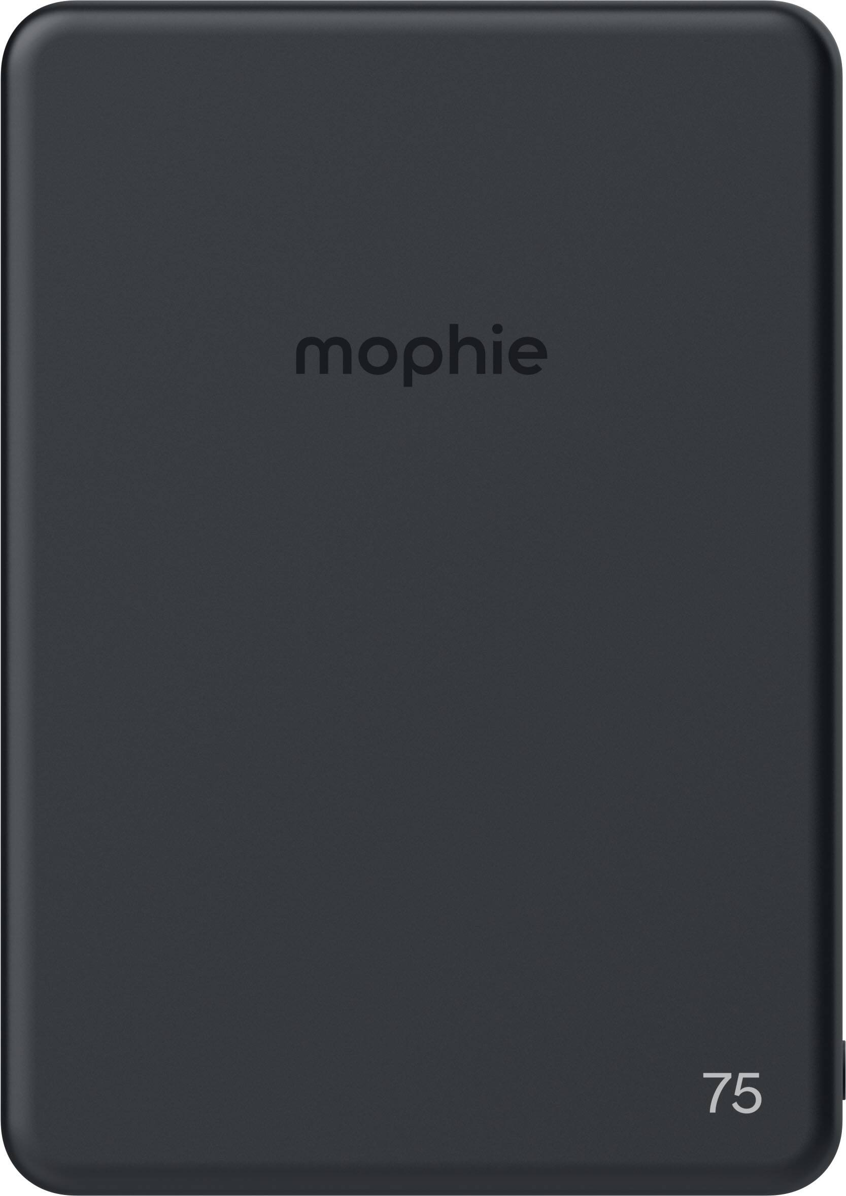 Alt View 4. mophie - Power Boost Wireless Slim 15W Magnetic Charger, Qi2 magnetic power bank containing 5K internal battery - Black.
