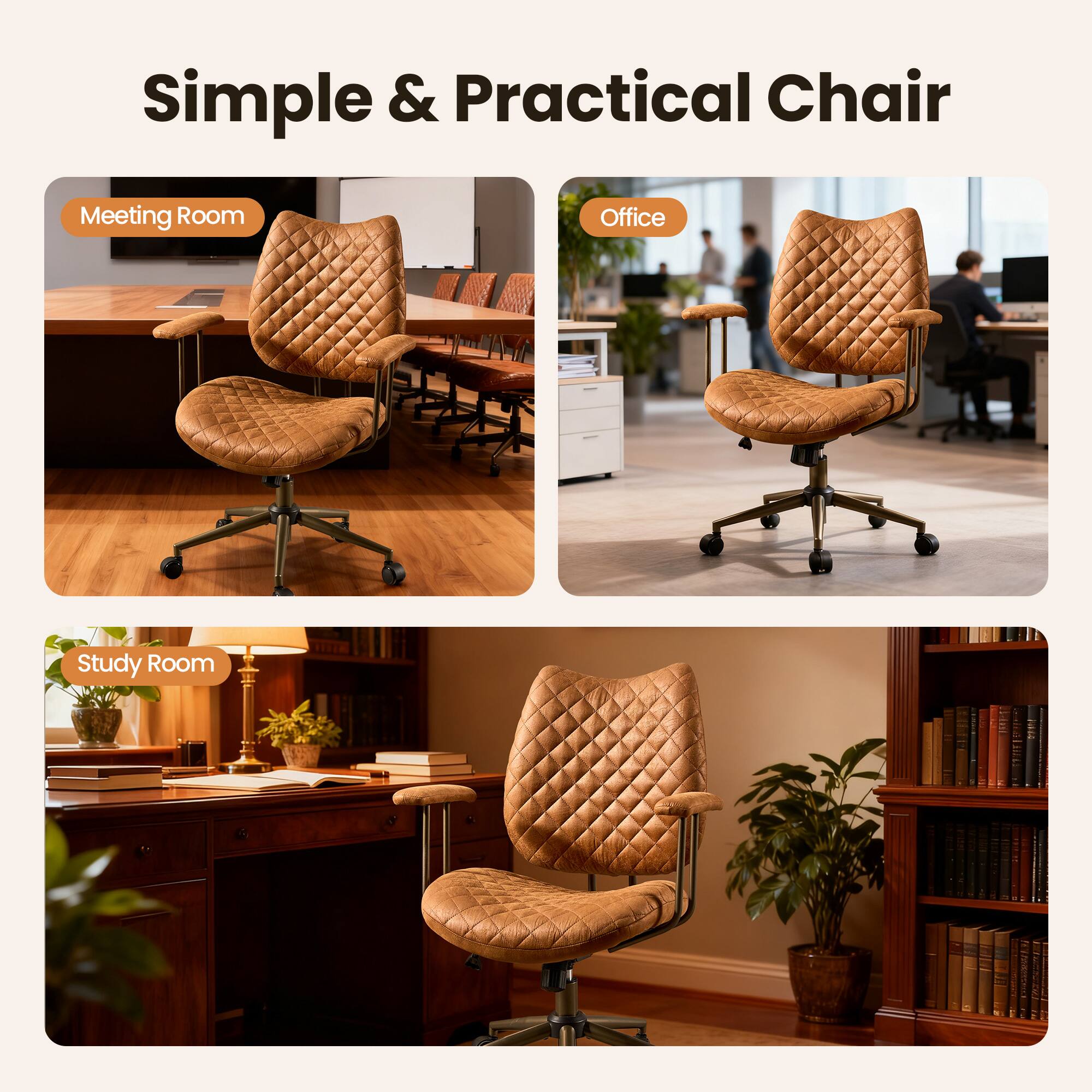 Simple & Practical Chair

- Meeting Room
- Office
- Study Room