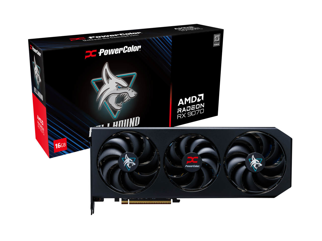 PowerColor  
AMD Radeon RX 9070  
16GB  
PowerColor  
X Frost Core  
Triple Fan  
UNIND