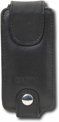 Front Standard. Griffin - Leather Case for Apple® iPod™ nano - Black.
