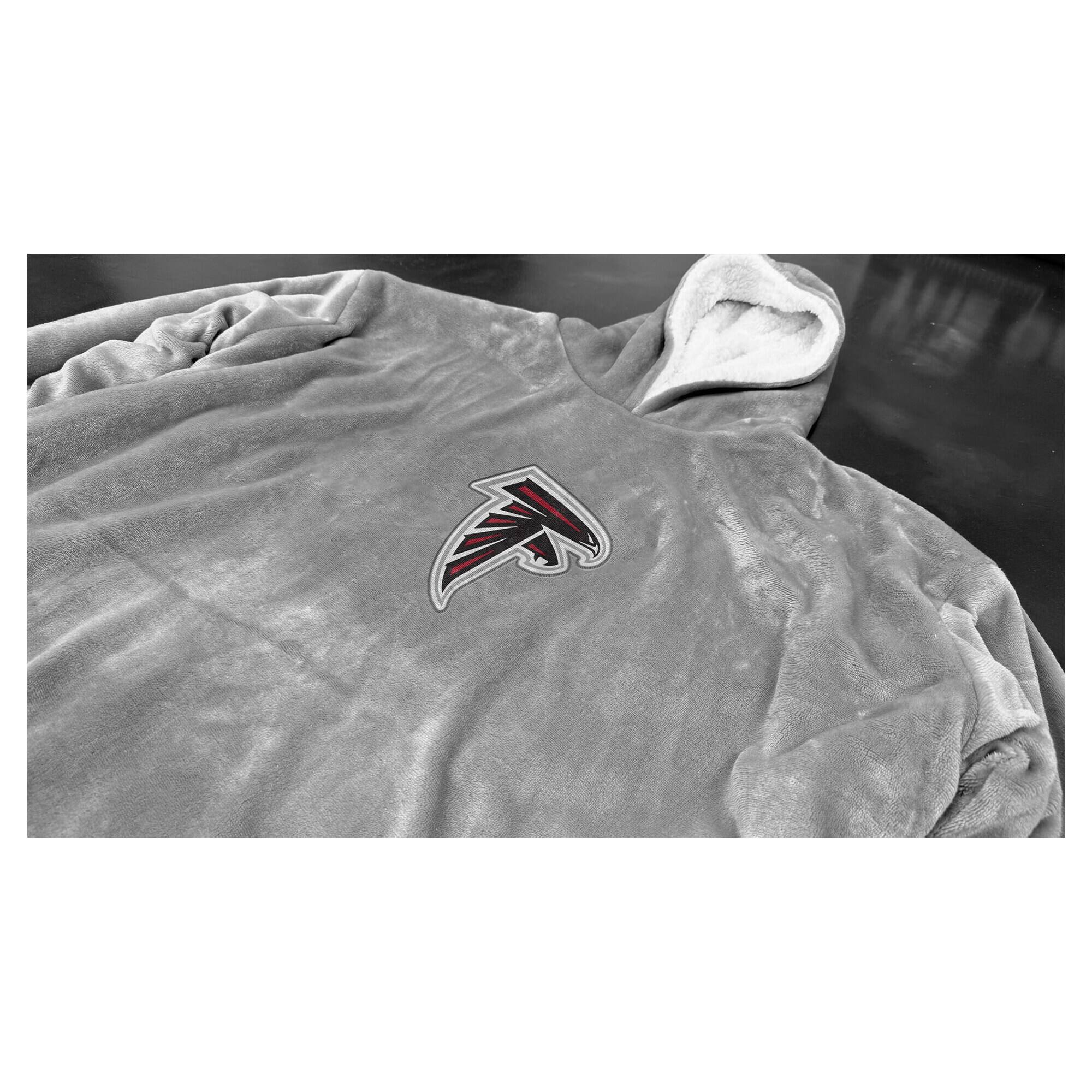 Alt View 1. Pegasus - Atlanta Falcons 54" x 72" Big Logo Wearable Blanket - Multicolor.