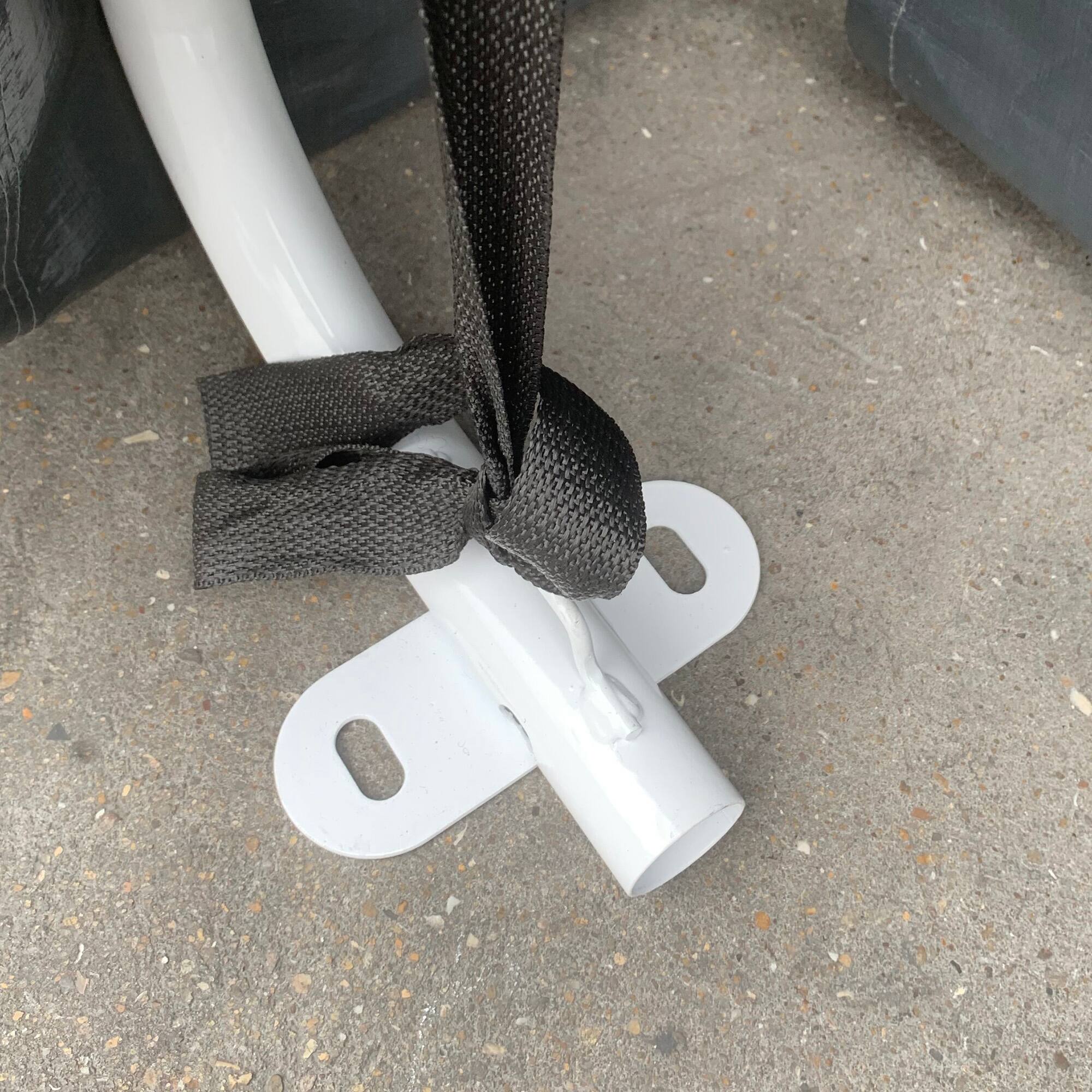 Alt View 8. Outsunny - 9' x 8' Carport Portable Garage, Heavy Duty Storage Tent, Patio Storage Shelter w/ Anti-UV PE Cover.