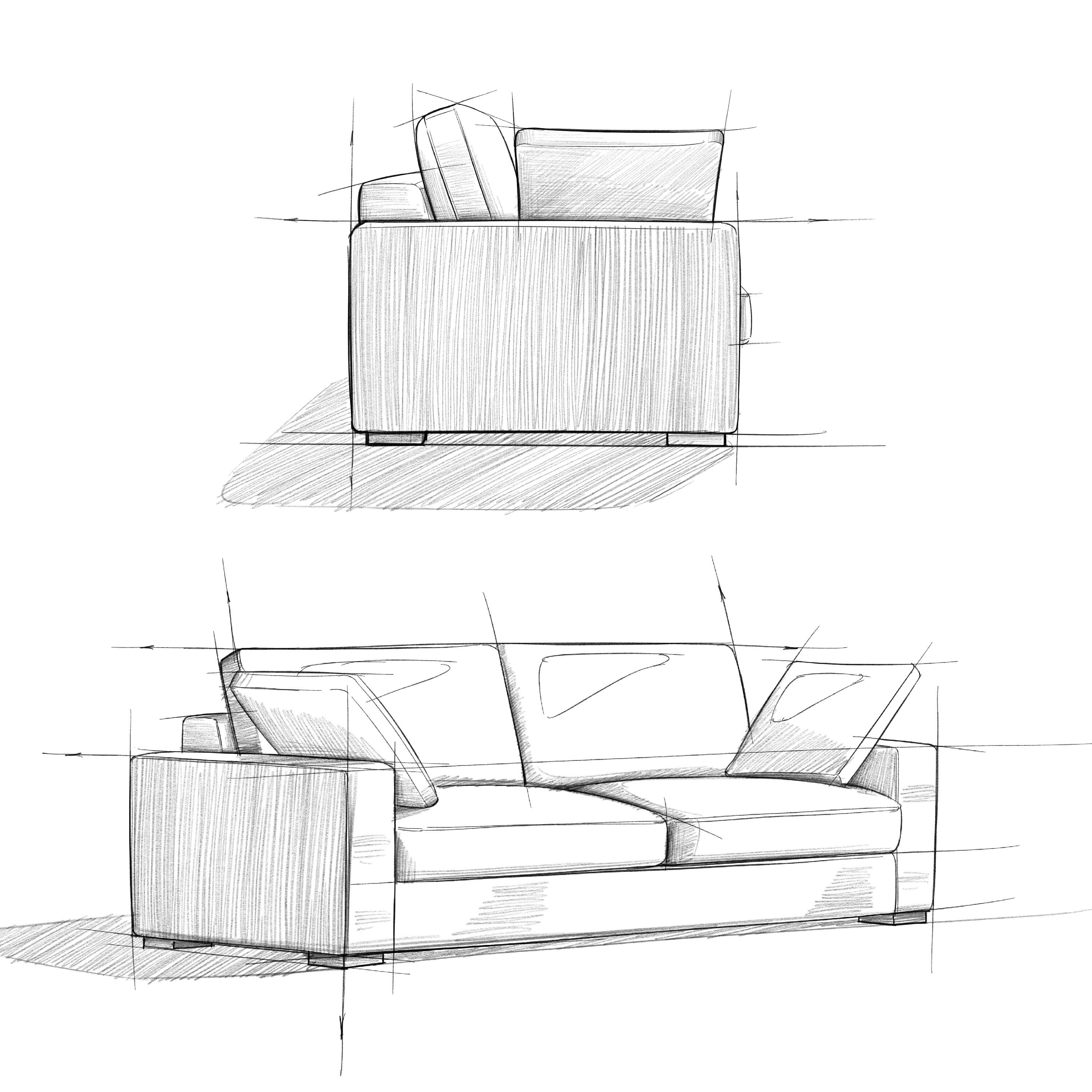 Alt View 7. Simpli Home - Charlie 96-inch Sofa in Tightly Woven Performance Fabric - Pebble Grey.