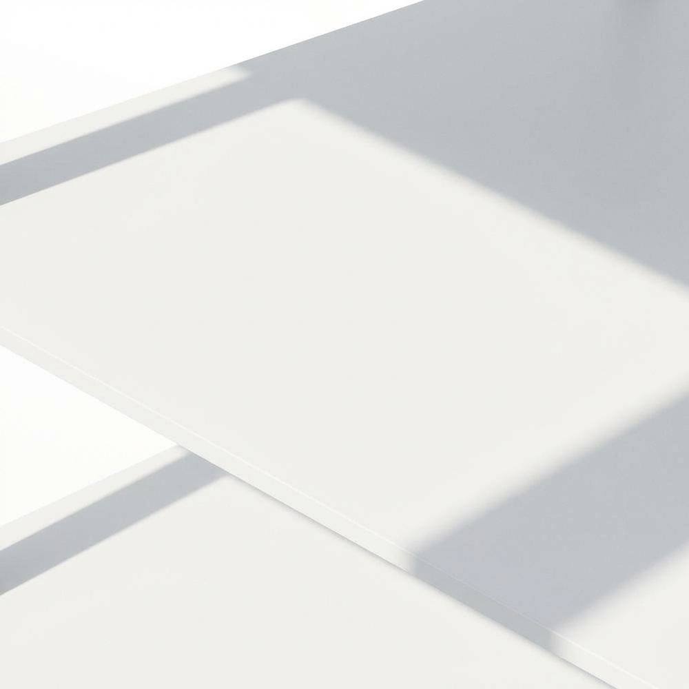 Alt View 1. FurniFact - Engineered Wood Bookcase with Open Shelves for Living Room and Office Use - White/White.
