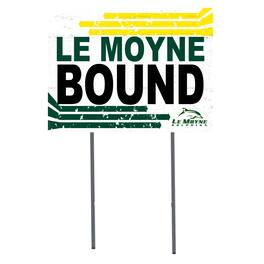 Jardine - Le Moyne Dolphins 18" x 24" Bound Yard Sign - White