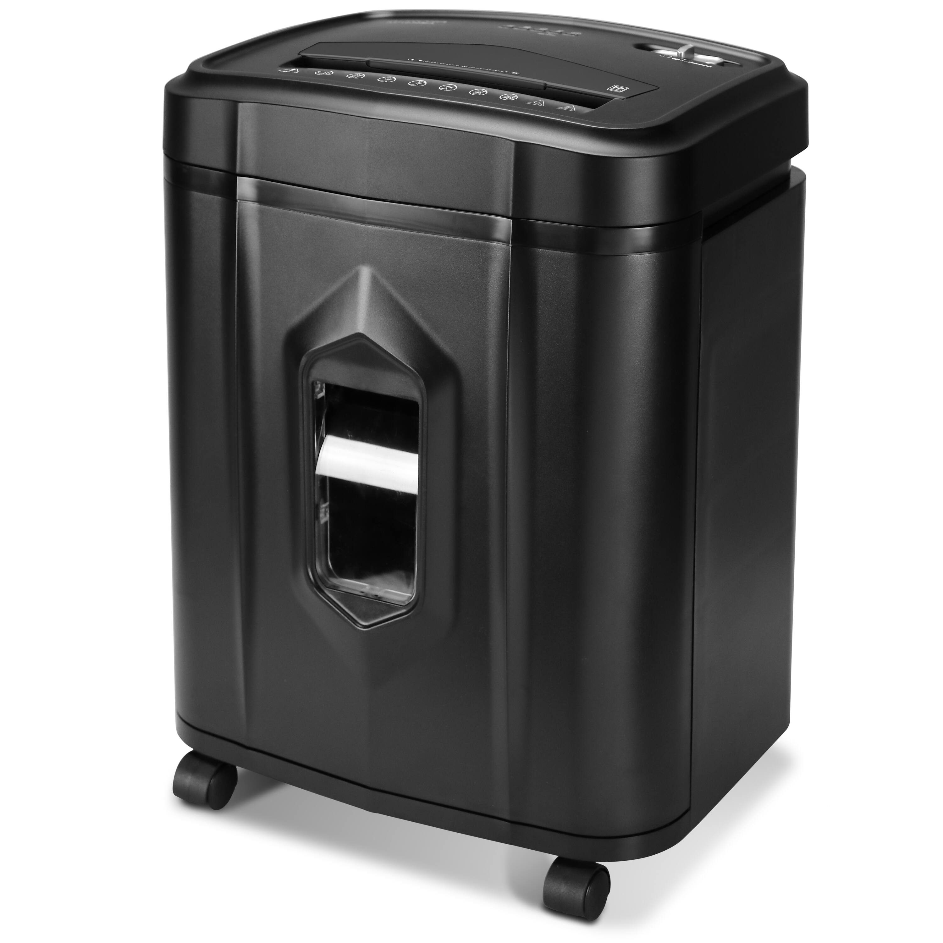 Angle. Aurora - Aurora AU1225MA High-Security 12-Sheet Micro-Cut Paper and CD/Credit Card Shredder/ 5 gal basket/40 Minutes Run Time - Black.