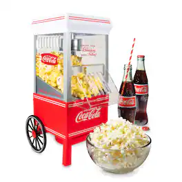 Nostalgia - Coca-Cola 12-Cup Hot Air Popcorn Maker - Red