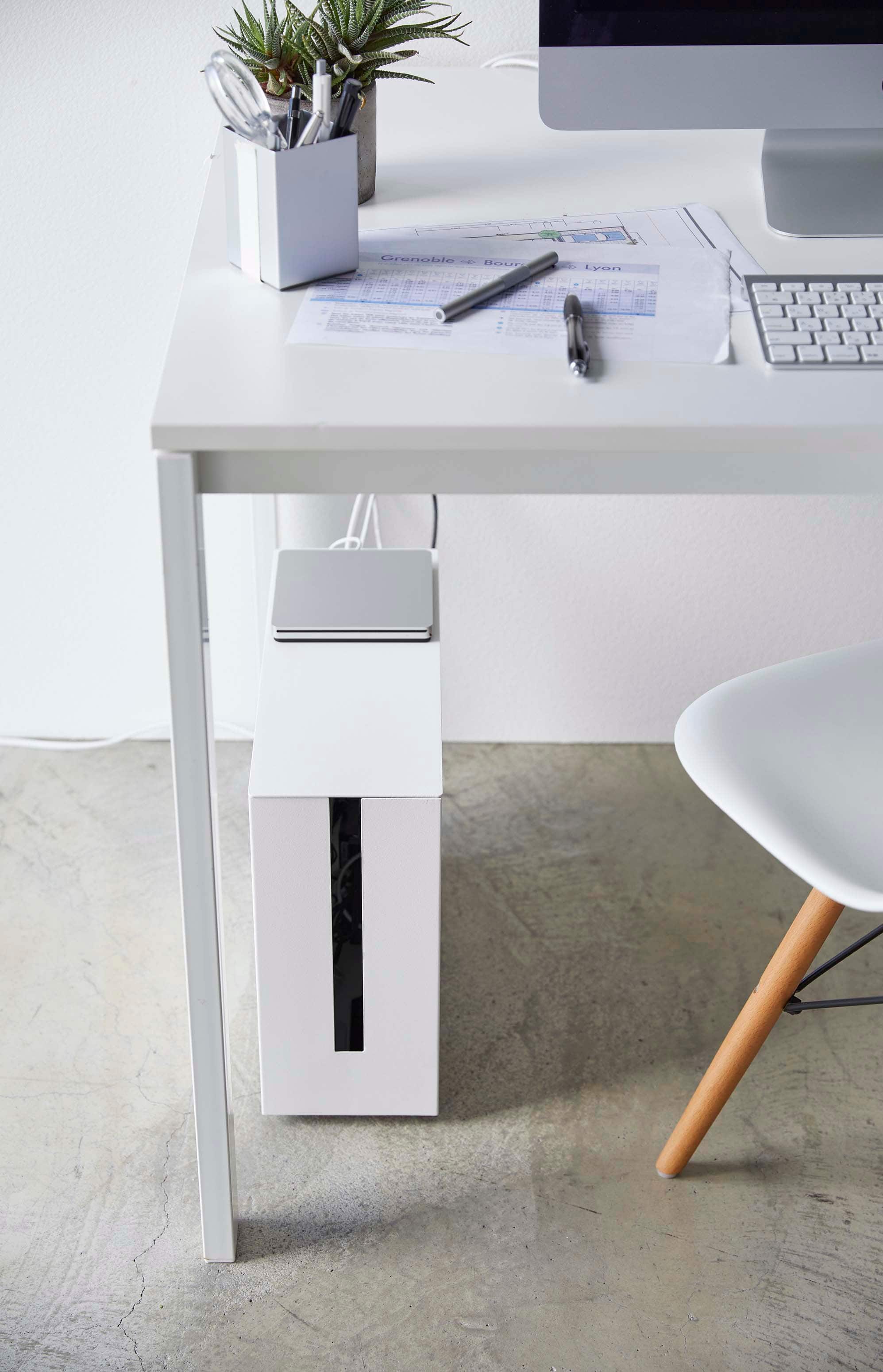 Yamazaki Home - Rolling Cable Management Box - Steel