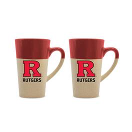 The Fanatic Group - Rutgers Scarlet Knights 16oz. Two-Pack Ceramic Mug Set - Red