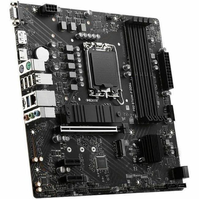 MSI PRO B760M P DDR4 LGA 1700 Micro ATX Motherboard B760MPD4