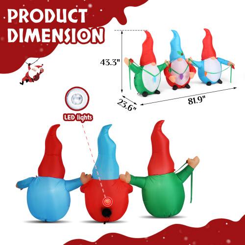 PRODUCT DIMENSION  
43.3"  
LED lights 23.6"  
81.9"