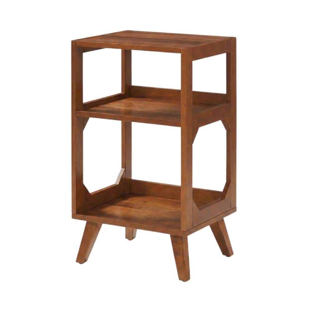 Crosley Furniture - Asheville Small Record Player Stand With Vinyl Storage - Walnut