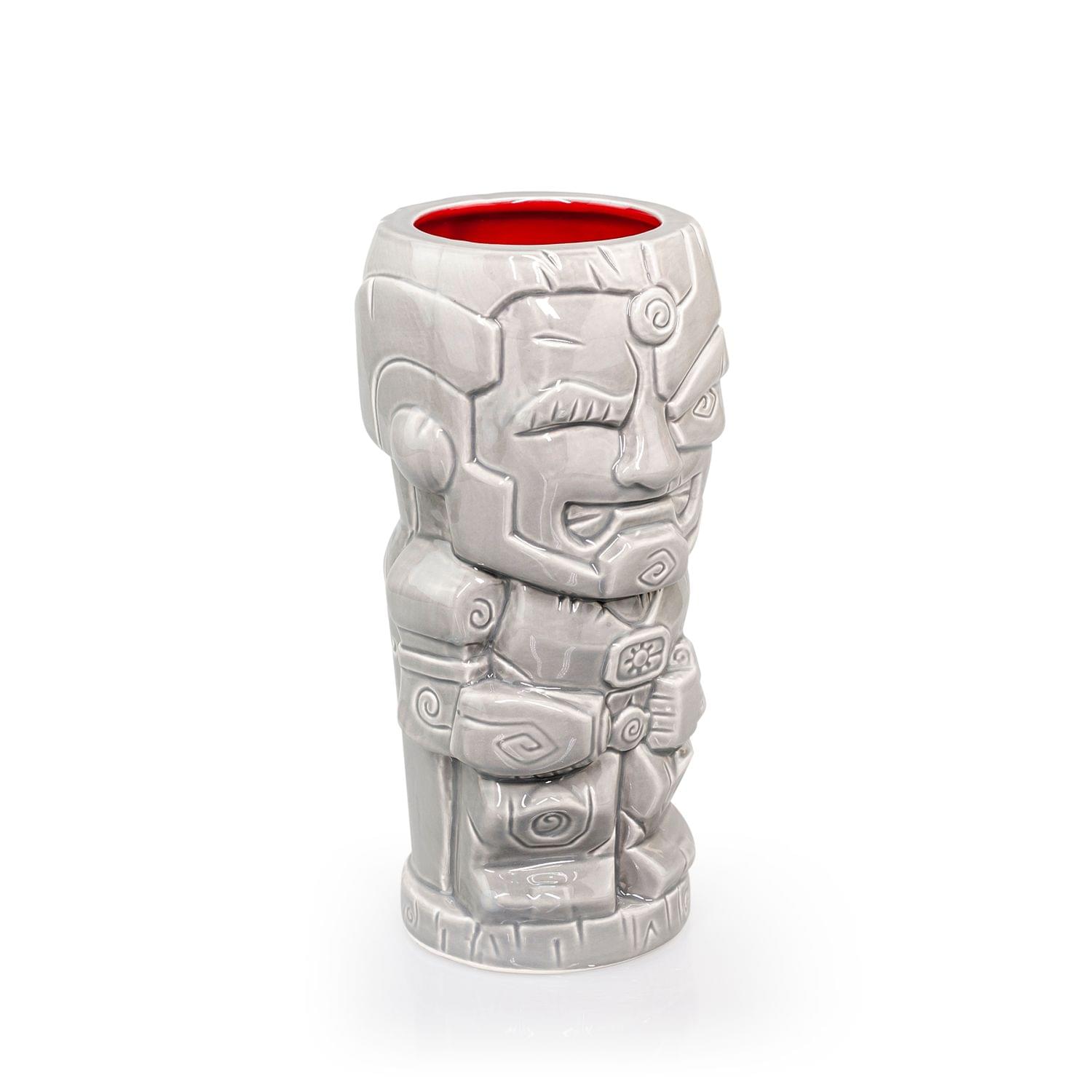 Alt View 1. DC Comics - Geeki Tikis DC Comics Cyborg Ceramic Mug | Holds 16 Ounces - Grey.