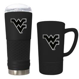Great American Products - West Virginia Mountaineers 24oz. Stealth Draft Tumbler and 15oz. Stealth Jump Mug Set - Multicolor