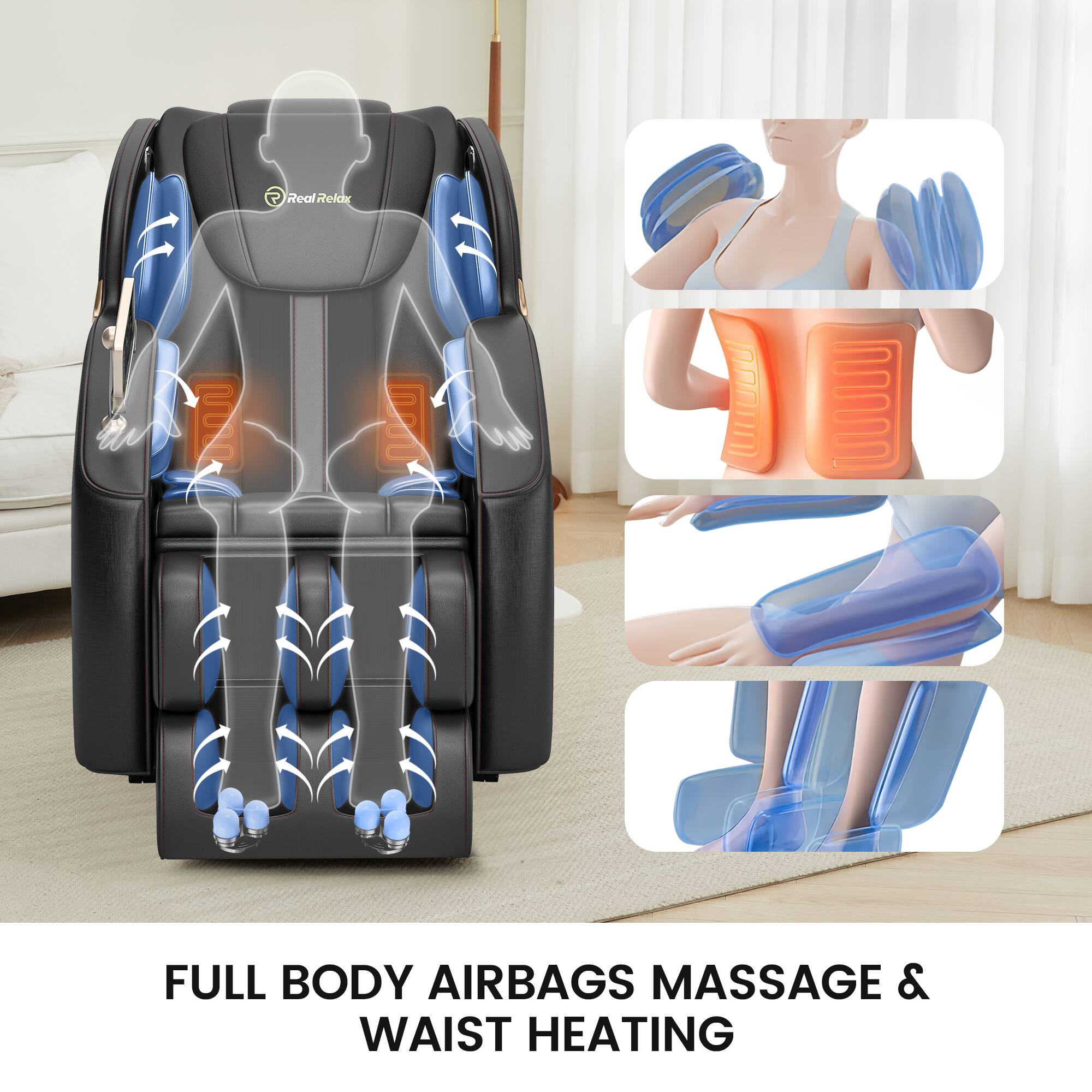 Real Relax  
FULL BODY AIRBAGS MASSAGE & WAIST HEATING