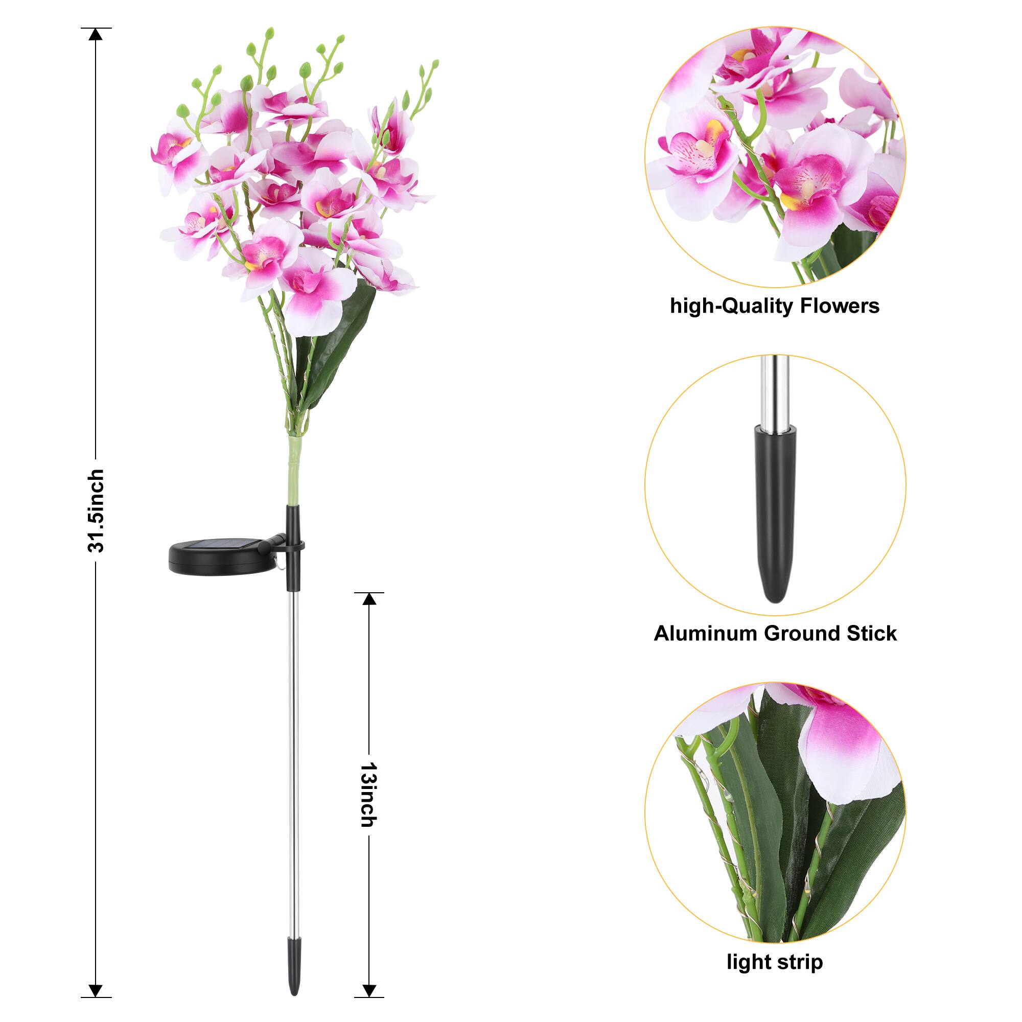high-Quality Flowers 31.5inch Aluminum Ground Stick 13inch light strip
