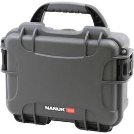 NANUK - Small Series 904 Lightweight NK-7 Resin Waterproof Protective Case for Mirrorless Camera or 2-Way Radio, Graphite