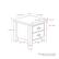 Alt View 13. CorLiving - Boston 2-Drawer Night Stand - Brown.