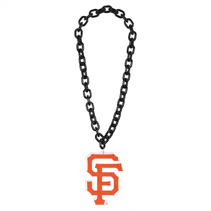 Front. WinCraft - San Francisco Giants Big Chain Logo Necklace - Multicolor.